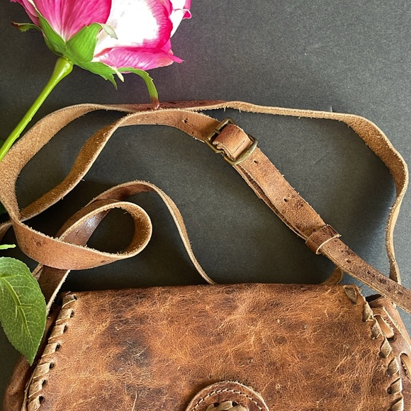 Leather Hobo Crossbody Bag - Picture 8 of 9